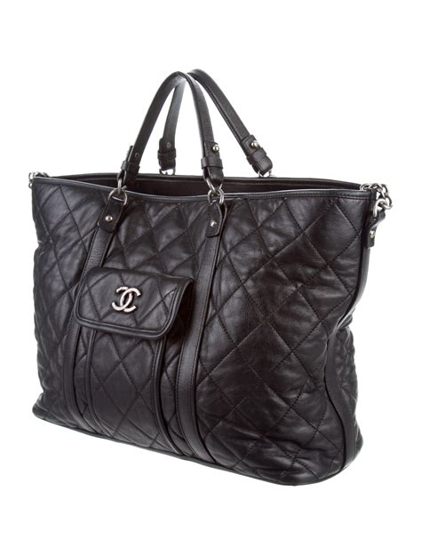 chanel bag large tote|large zipped shopping bag chanel.